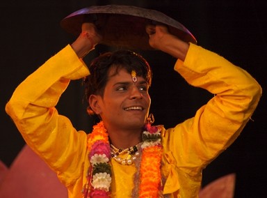 Kathy Lane; Traditional Indian dancer; Stage performance